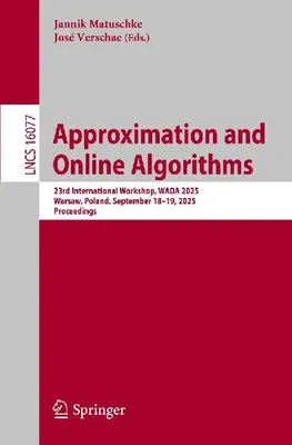 Produktbild von Approximation and Online Algorithms