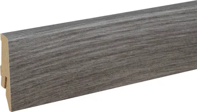 Produktbild von Sockelleiste MDF 18 x 58 x 2400 mm Eiche zum Kleben, Clipsen, Schrauben & Nageln MDF-Kern foliert Fußleiste by PROVISTON 60 Meter | 25 Stück