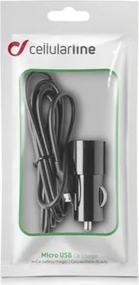 Produktbild von Cellularline Basic - Car Charger - Micro USB, Auto, Zigarettenanzünder, Schwarz