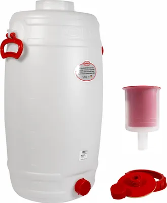 Produktbild von Graf Getränkefass Kunststoffass Rund 50 Liter mit Gärspund