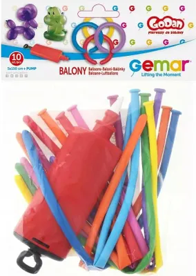Produktbild von Ballon Pumpe für Modellierballons + 10 Ballons