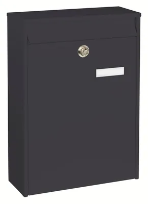 Produktbild von BURG-WÄCHTER Briefkasten LEIPZIG 777 ANT ohne Zeitungsfach mit Namensschild, Verzinkter Stahl, Einwurf-Format DIN C4)