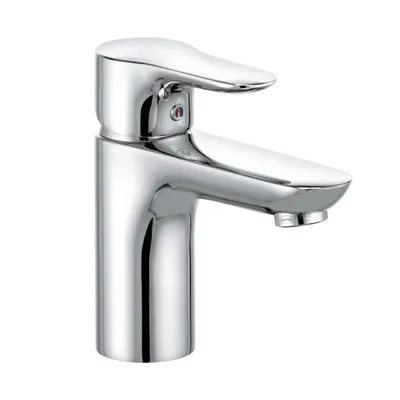 Produktbild von KLUDI OBJEKTA Waschtisch-Einhandmischer, Auslaufhöhe 80mm, ohne Ablaufgarnitur, chrom, 321260575