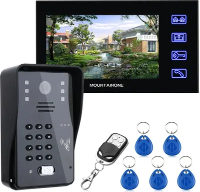 Obrázek produktu pro 7palcový videotelefon, hands-free interkom, více způsobů odemykání, SY816MJK11