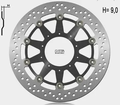 Productafbeelding van NG BRAKES Zwevende remschijf, rond