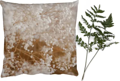Produktbild von MuchoWow® Zierkissen Sofakissen Wohnzimmer Dekokissen 45x45 cm Pampasgras - Pflanze - Natur - Schlafpolster - Polster für das Sofa