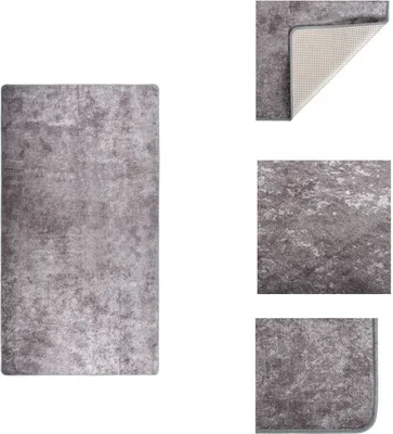 Obrázek produktu pro vidaXL Koberec omyvatelný 190x300 cm šedý protiskluzový - Koberce