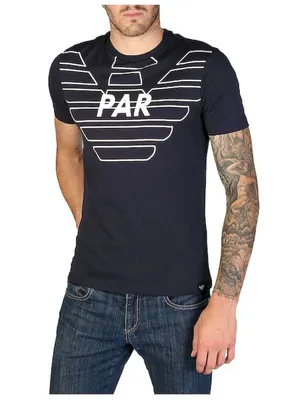 Obrázok produktu pre Emporio Armani - Oblečenie - Tričká - 3Z1T76_1JPZZ_0922 - Pánske - námornícke - L