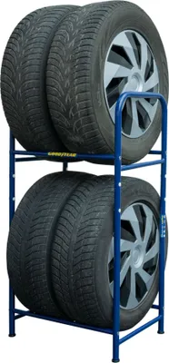 Zdjęcie produktu dla Stojak samochodowy GOODYEAR na 4 opony niebieski