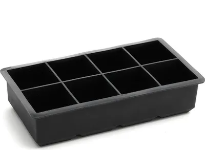 Obrázok produktu pre HOMLA ALCOLE štvorcová nádoba na ľadové kocky čierna 22x11 cm