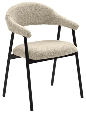 Produktbild von 2er-Set LARA | Hotel Stuhl | Teddystoff | Beige