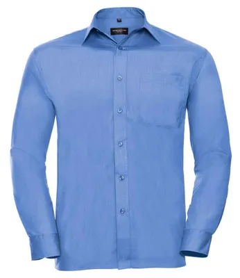 Immagine prodotto di Russell Collection - Camicia "Classic" da uomo a maniche lunghe LT5374 (L) (blu business)