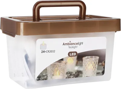 Produktbild von Led Teelichter Wachskerzen 24 Stück warmweiß Stimmungslicht