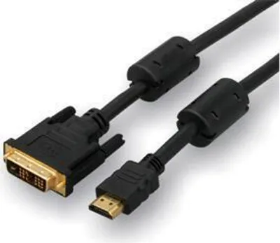 Immagine prodotto di Cavo video DVI (18+1) M - HDMI M, 2 m, connettori placcati oro, nero