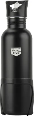 Image de Gourde de vélo FISCHER 0,75 litre noire avec support