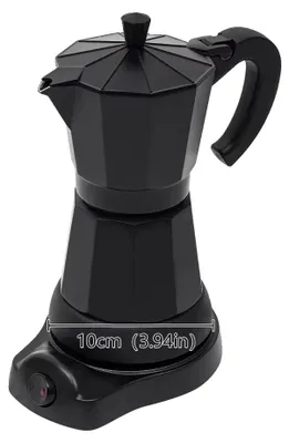 Obrázek produktu pro Elektrická moka konvice, ovládání jedním tlačítkem, široká škála nápojů, černá