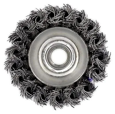 Produktbild von Drahtbürste für Winkelschleifer M14, Topfbürste Ø 75mm und Kegelbürste Ø 100mm