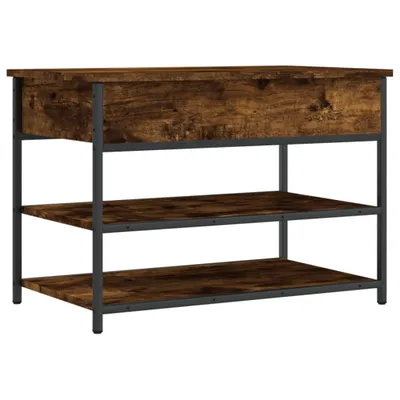 Obrázok produktu pre vidaXL Lavica na topánky smoke oak 70x42,5x50 cm materiál na báze dreva