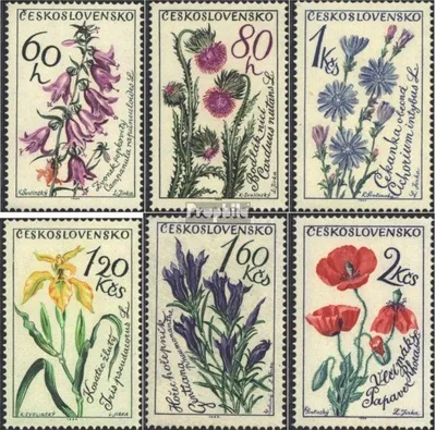 Produktbild von Briefmarken Tschechoslowakei 1964 Mi 1471-1476 (kompl.Ausg.) postfrisch Blumen