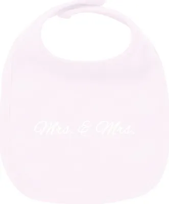 Produktbild von Huuraa Unisex Babylatz Mrs. & Mrs. Schriftzug Geschenk Babypink  Baumwolle Mrs. & Mrs. Mitbringsel