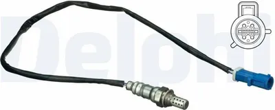 Produktbild von DELPHI Lambdasonde für FORD FOCUS III Turnier Beheizt 720mm ES20453-12B1
