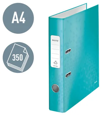 Produktbild von Leitz 180° WOW, A4, Karton, Türkis, 350 Blätter, 80 g/m², 5 cm