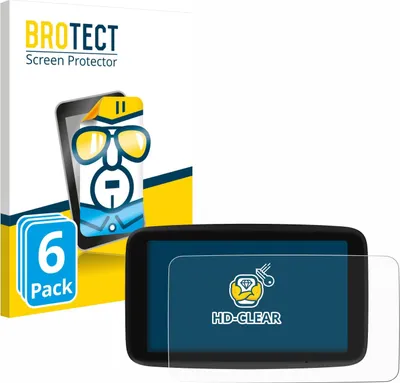Produktbild von 6x Für TomTom GO Classic 5" (2. Generation) Schutzfolie BROTECT Displayschutz Display Schutz Folie Klar Transparent
