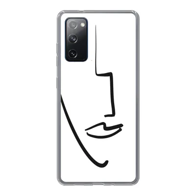 Produktbild von MuchoWow® Handyhülle Schutzhülle Hülle für Samsung Galaxy S20 FE Gesicht - Frau - Minimalismus Silikon Softcase Handy Hülle - Abdeckung