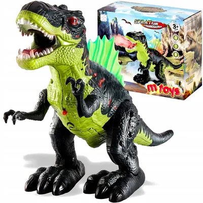 Zdjęcie produktu dla Dinozaur Rex Wielki Świeci Ryczy Chodzi Ziejący Parą Duży Xxl Interaktywny