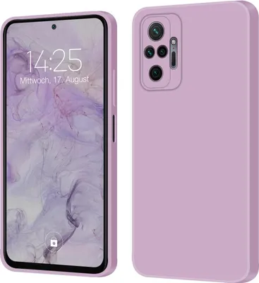 Produktbild von Hülle für Xiaomi Redmi Note 10 Pro Case Cover Bumper Silikon Softgrip Schutzhülle Farbe: Lila