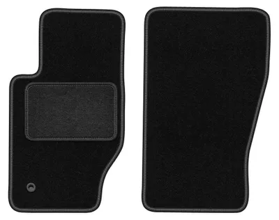 Image de Tapis avant en moquette pour Jeep Grand Cherokee III WK 2005-2010 (tout-terrain) – 2 pièces, noirs, sur mesure – Wielganizator LUX