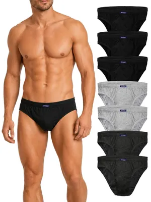 Imagen del producto de Paquete de 7 calzoncillos para hombre, confeccionados en algodón, en varios colores