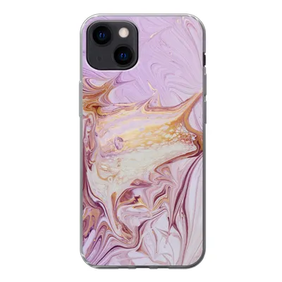 Produktbild von MuchoWow® Handyhülle Schutzhülle Hülle für iPhone 13 Marmor - Farbe - Abstrakt Silikon Softcase Handy Hülle - Karteninhaber