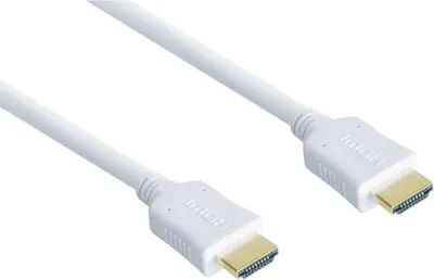 Produktbild von Anschlusskabel High-Speed-HDMI®-Kabel mit Ethernet, vergoldete Stecker, weiß, 1,5m, Good Connections®