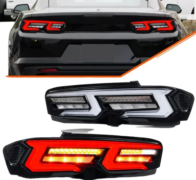 Obrázek produktu pro Sada zadních světel, 3400 lm, 12 V, čirá barva, sekvenční blinkry, pro Camaro 2019–2026