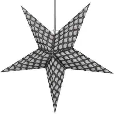 Produktbild von Faltbarer Advents Leucht Papierstern, Weihnachtsstern 60 cm - Amur, Weiß, Star Fensterdeko