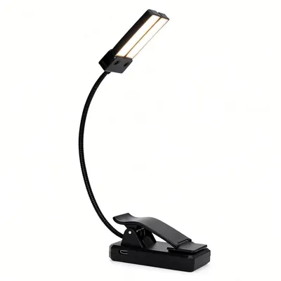 Produktbild von LED-Klavierleuchte wiederaufladbar, flexibler Arm, ideal zum Lesen & Musizieren, mit Batteriestandsanzeige