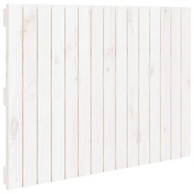 Produktbild von Wand-Kopfteil Weiß 95,5x3x60 cm Massivholz Kiefer