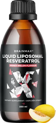 Immagine prodotto di BrainMax Resveratrolo liposomiale liquido, Miód Melon, 200 mg, 250 ml