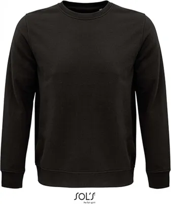 Produktbild von SOLs 03574 | Damen Sweat, Comet Uni Sweatshirt, 80% Baumwolle - Farbe: Deep Charcoal Grey (Solid) - Größe: XL