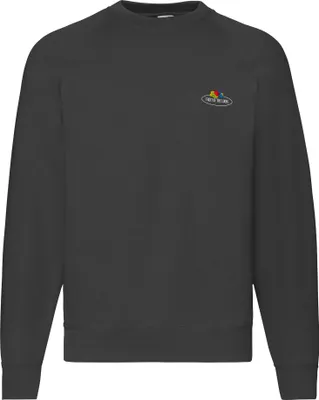 Produktbild von Fruit of the Loom Classic Raglan Sweat mit Vintage-Logo auf der Brust