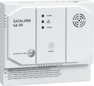 Produktbild von Indexa GA90-12 Gasmelder 12VDC mit Relais, Methan Propan Butan