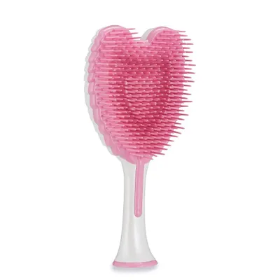 Produktbild von Kids Mini Hairbrush Detangler - Anti Static Soft Detangler Hair Brush for Girls - Tangle Angel Cherub - Gloss White