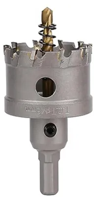 Produktbild von Famanu Hartmetall Lochsäge 46 mm mit Zentrierbohrer - für Metall und Kunststoff