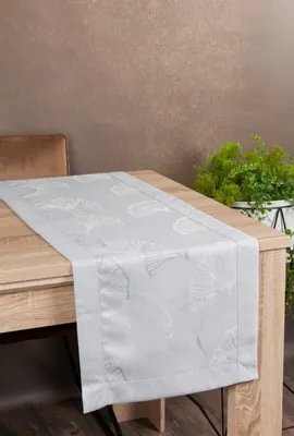 Produktbild von Festliche Tischdecke Tischdekoration DIANA silber 40x180