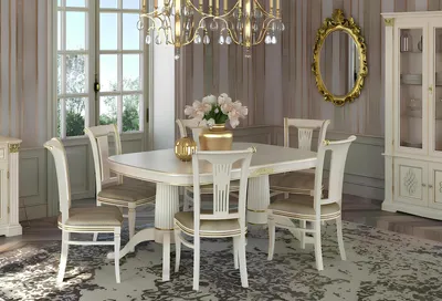 Image de Salle à manger Groupe Chaise Tables Set 4 Chaises + Table Meubles Bois Assise Coussin Nouveau