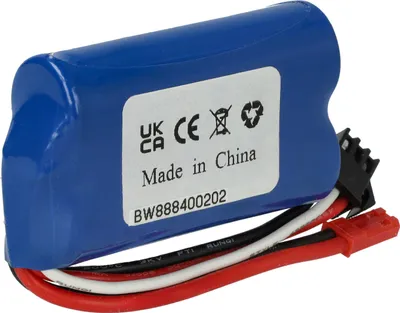 Produktbild von vhbw Akku kompatibel mit Wltoys A969-A, A959-A Modellbau (350mAh, 6,4V, LiFePO4, 55 x 39 x 17 mm, BEC)