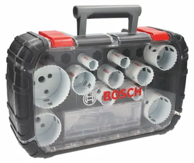 Obrázek produktu pro Bosch 2 608 594 192, Sada, Vrtačka, Kov, Neželezité kovy, Trubka, Sádrokarton, Plast, Dřevo, Černá, Červená, Bílá, Rychlořezná ocel legovaná kobaltem (HSS-Co), 4,4 cm
