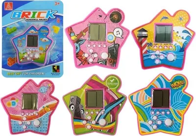 Produktbild von Leantoys Elektronisches Taschenspiel Tetris Star Lila