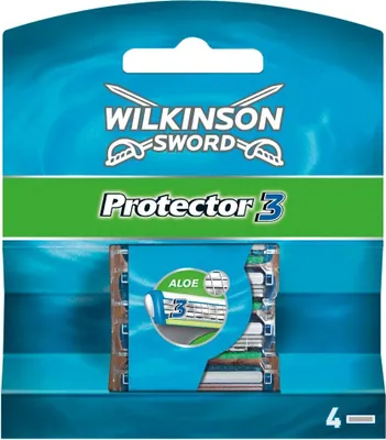 Zdjęcie produktu dla Wilkinson Protector 3 ostrza 4 sztuki w opakowaniu dla mężczyzn